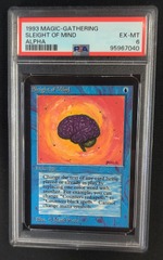 Sleight of Mind PSA 6 EX-MT Alpha MTG Magic Graded Card